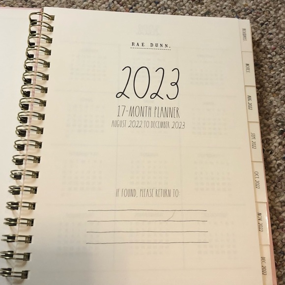 🆕 Rae Dunn DREAM IT PLAN IT DO IT 2023 Planner Pink - Picture 4 of 10
